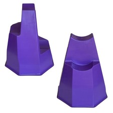 Pylonetti Pferd Cavaletti Block Hindernisblock Stangenhalter - lila 2 Stück