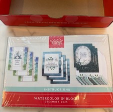 Stampin' Up Watercolor in Bloom Paper Pumpkin Kit In Packaging Ink and Stamps