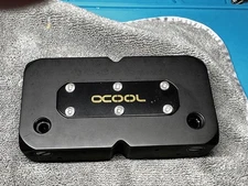 Alphacool Eisdecke D5 Dual Brass Pump Top - Deep Black