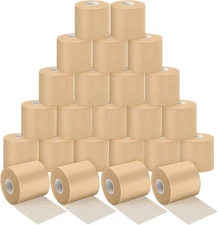 24 Pieces Foam Underwrap Tape Sports Pre-Wrap Athletic Tape Foam Pre Wrap Athlet