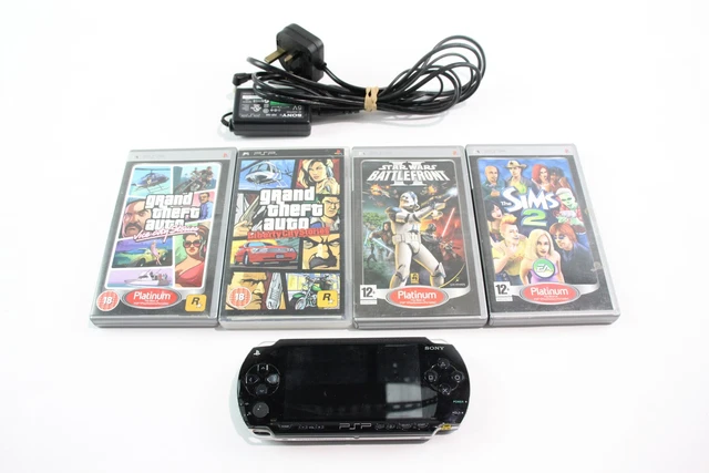 Sony Playstation Portable PSP 1000 w/ Charger & Games *Working*