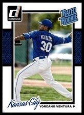 2014 Donruss Yordano Ventura Rookie Kansas City Royals #203