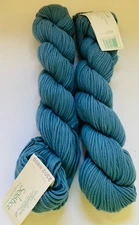 Classic Elite Verde SolsticeOrganic Cotton/WoolYarn Lot 0f 2 Wedgewood Blue 2302