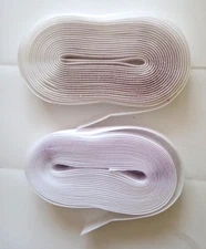 Hook & Loop Strip Tape 17'x0.75" Nylon White  need sewing by hand