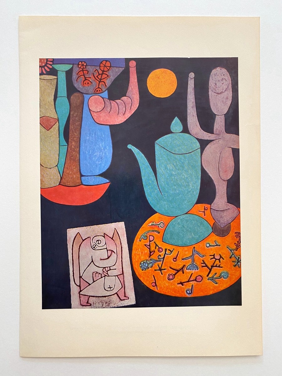 PAUL KLEE RARE VINTAGE 1955 1ST ED MODERNIST LITHOGRAPH PRINT
