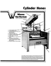 Winona Van Norman Model CH-1000 Cylinder Hone Sales Flier