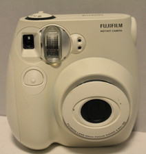 Fujifilm Instax Mini 7S Instant Film Camera White TESTED WORKS W/ Film 9 sheets
