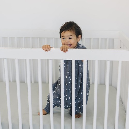 Soft Merino Wool Toddler Sleep Sack with Feet - For 18-36 Months, Star Gray - Picture 10 of 11