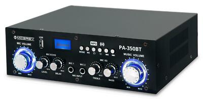 B-WARE DJ PA 200W Endstufe Power Amp Bluetooth Verstärker Karaoke Amplifier USB