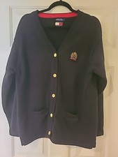 Vintage Tommy Hilfiger Navy Mens Size M, Buttom Up, Pre-owned