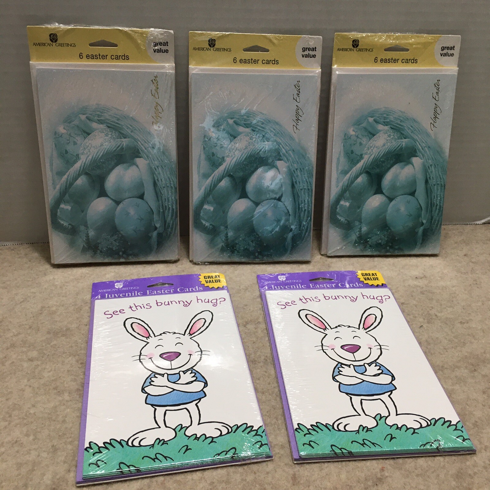 Lot of 26 American Greetings Easter Cards with envelopes Factory Sealed