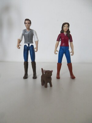 Schleich Figuren und Katze aus dem Reitzentrum 42551 Lakeside Horsehof