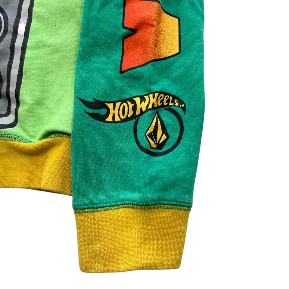 Volcom x Hot Wheels Full Zip Hoodie Viper Snake Graphic Mask Sweatshirt KIDS 7 - Image 4 of 4