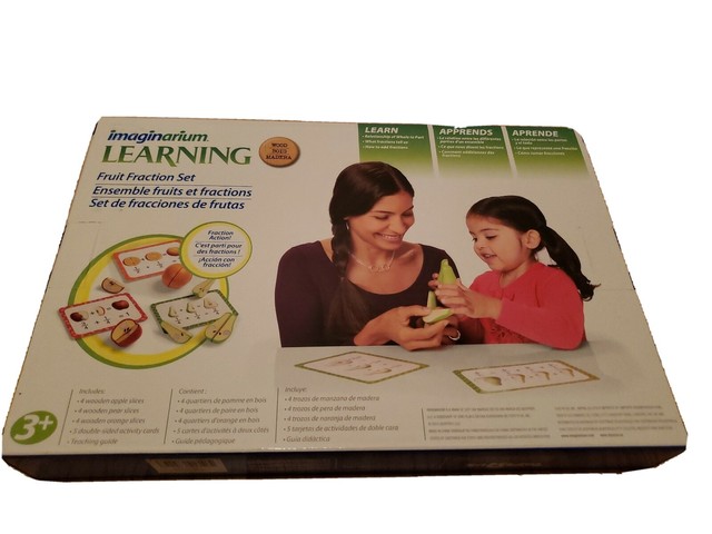 wooden fruit fraction set