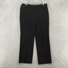 Talbots Trouser Dress Pants Womens Petite (Actual 34x29) Black Mid Rise Formal