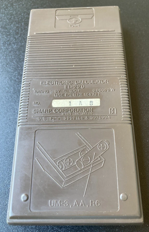 Vintage SHARP ELSI MATE EL-220 Auto Power Off Calculator - Image 2 of 4