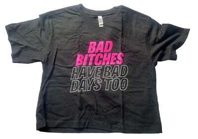 Megan Thee Stallion  Bad Bitches Have Bad Days Too  Medium Black T-Shirt