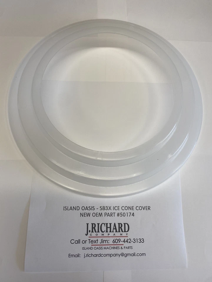 ISLAND OASIS OEM PARTS ISLAND OASIS SB3X MACHINE - ICE CONE COVER - NEW OEM PART #50174