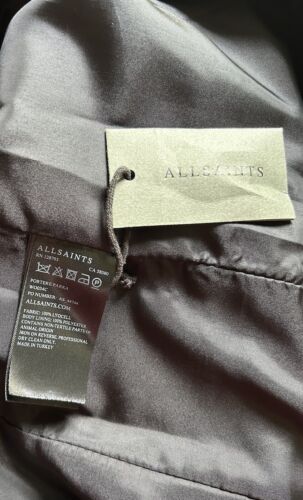 NWT All Saints Women's Portere Black Lagenlook Draped Parka Punk Gothic UK8 US4 - Picture 11 of 12