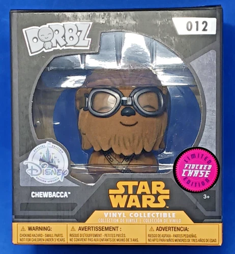 Funko Pop Dorbz Disney Star Wars Chewbacca Flocked Chase Vinyl Collectible #012