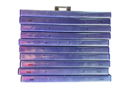 10 x Disney Single Blue 14mm Spine Holding 1 Disc DVD Empty