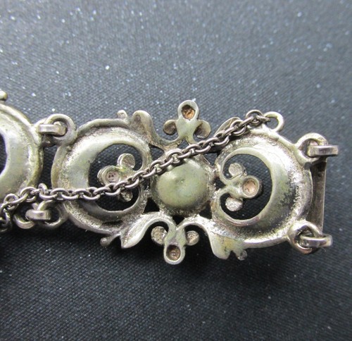 Pulsera antigua ámbar báltico plata 835 21,3 g. - Imagen 8 de 8