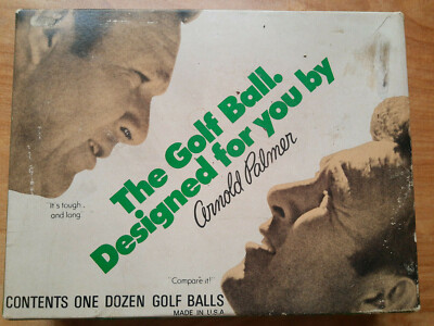 New in box 1973 Arnold Palmer 12 ''Classic'' golf balls w/ Surlyn cut-proof cover