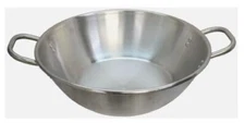 Comal Cazo Grande Para Carnitas Extra Large 22" inch 6.5" Height Stainless St...