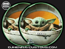 Slip Bladez Baby Yoda Dj Slipmats sl1200mk2 mk3 mk5 m3d m5g any turntable scratc