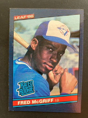 1986 Leaf Fred McGriff Rated Rookie Card (RC) #28