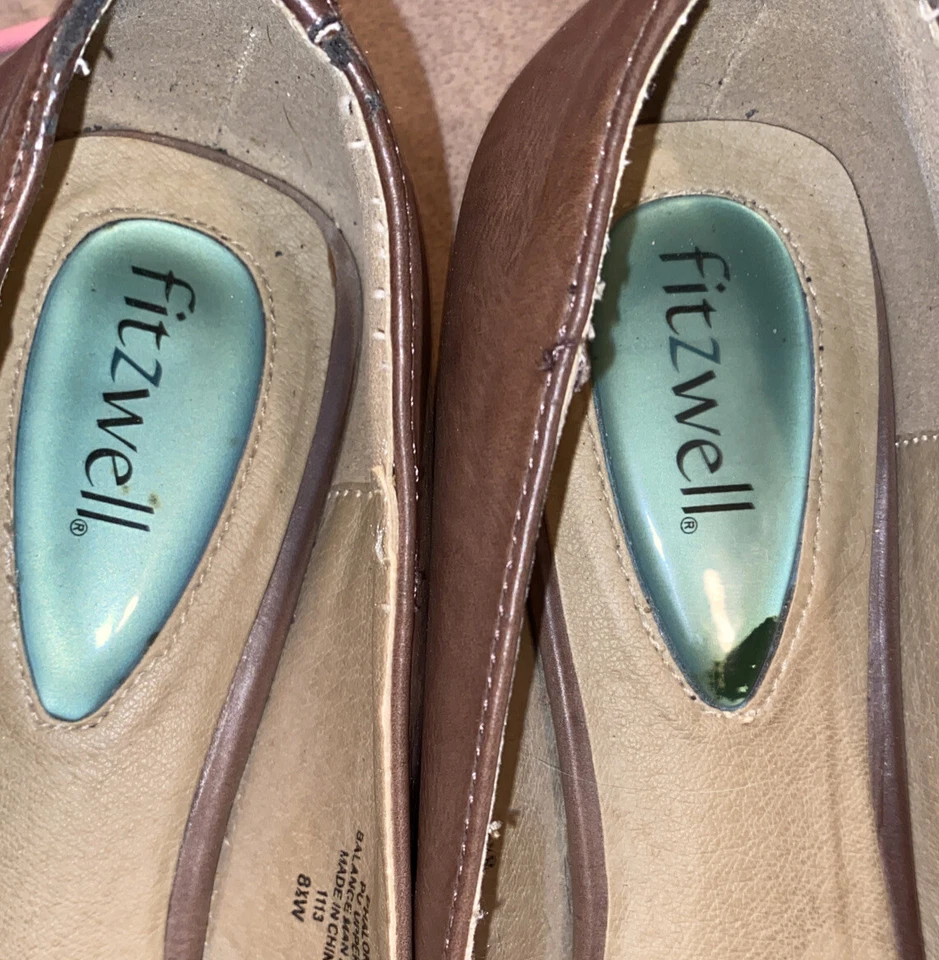 Sapatos femininos Fitzwell Phalon sem fivela de cobre metálica tamanho 8,5 W - Imagem 4 de 4