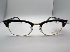 Rayban RB 3916-V Clubmaster Square 8058 52/21 145 Brown Gold Frames WW638 