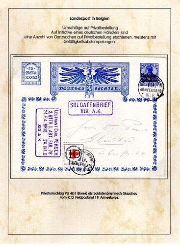 Belgium Private Envelope Con 20cts (AA4559