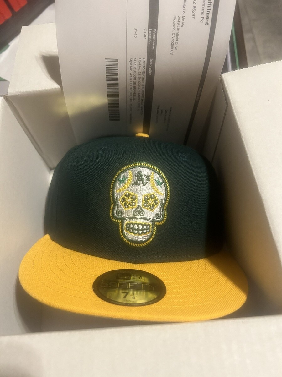 【２】skull hat New Era Oakland Athletics Sugar Skull Day of Dead 59FIFTY Fitted