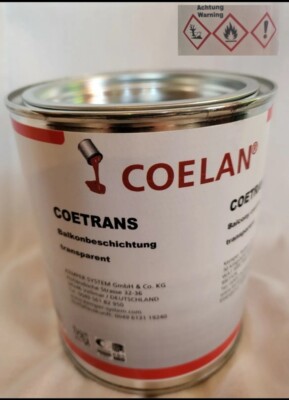COELAN  Coetrans transparent Balkonbeschichtung Solarpanele 1 Komponente 750 ml 