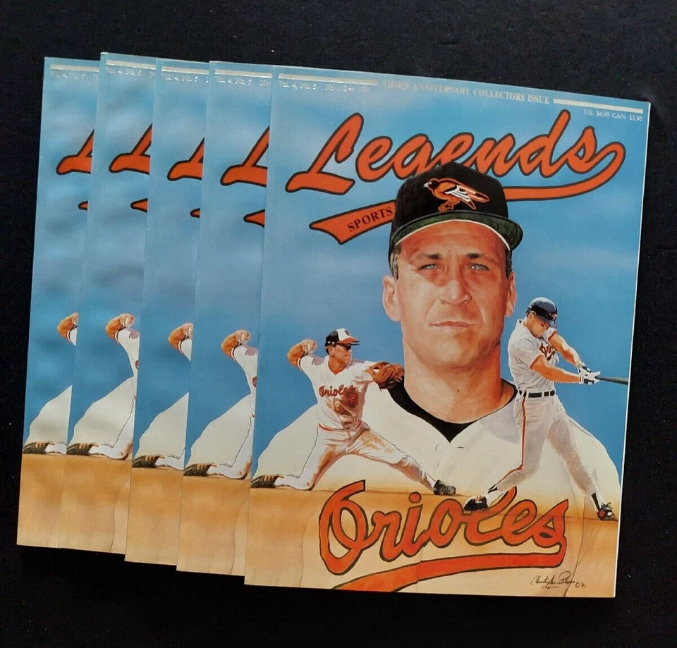Cal Ripken Jr Legends Sports Memorabilia 1991 Nov/Dec Excellent 5 Available
