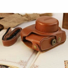 Leather Camera Case Bag Cover For CANON PowerShot G16