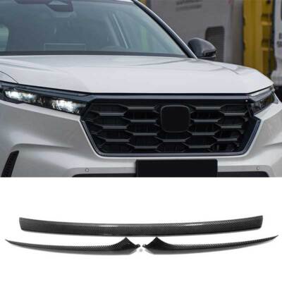 NINTE Gloss Black Front Grill Trim For 2023-2024 Honda CR-V - ABS Upper Grille Overlay