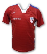 Costa Rica Men's Soccer Jersey Slim Fit 100% Polyester Exclusive Design by Arza 