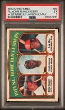 1972 O-Pee-Chee NL HR Leaders Hank Aaron Willie Stargell #89 PSA 5 NICE!