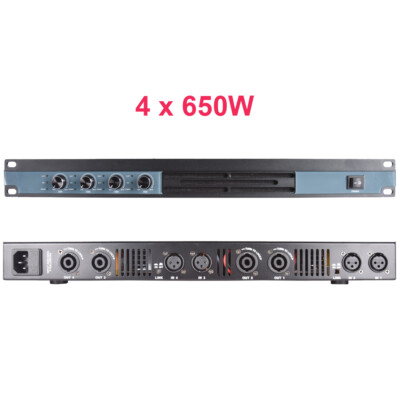 4 Channel Digital Power Amplifier 5200 Watts Two Passages Stereo Speaker AMP
