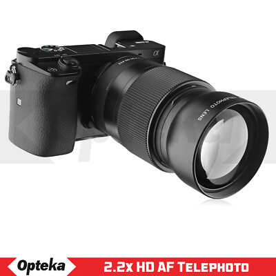 Opteka Telephoto 2.2X for Sigma 30mm f/1.4 DC DN Contemporary DSLR Camera Lenses