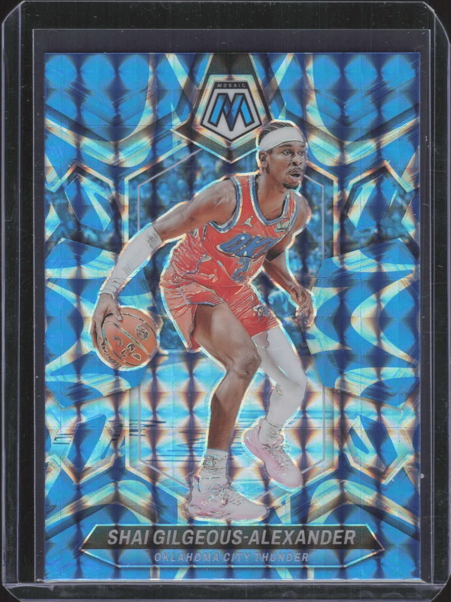 2023-24 Panini Mosaic Mosaic Reactive Blue #85 Shai Gilgeous