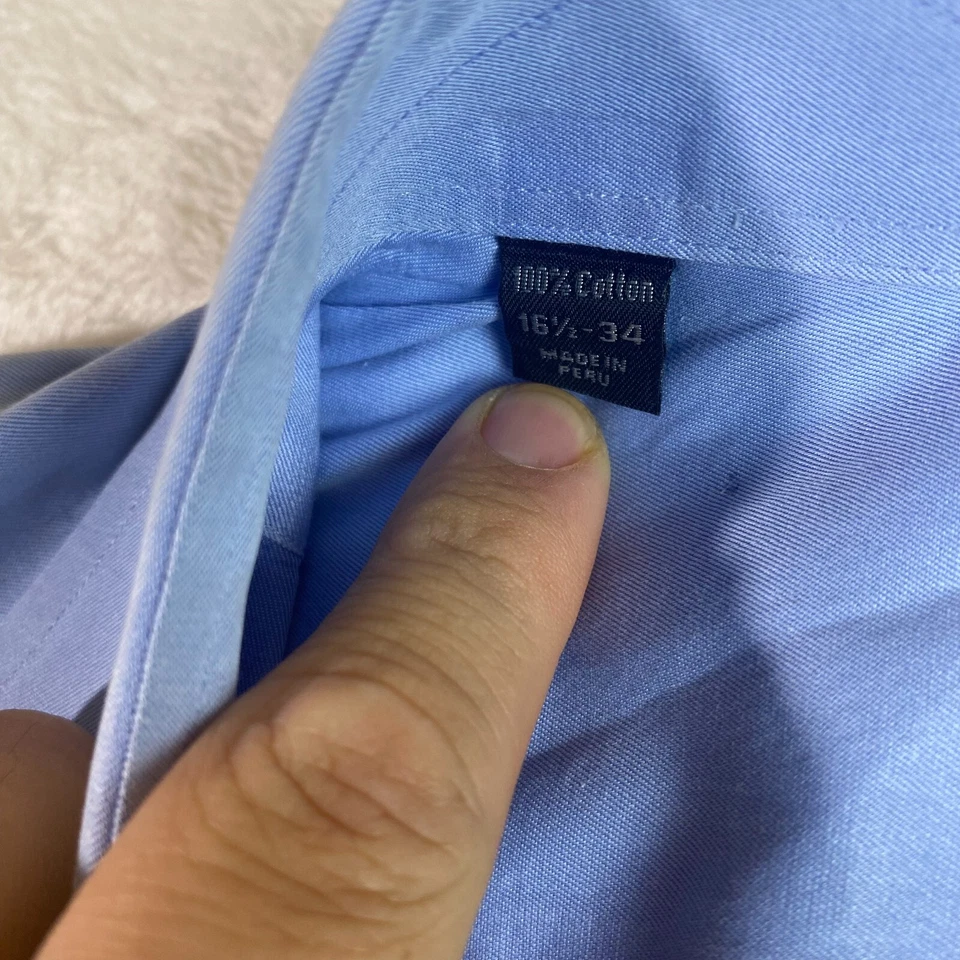 Camisa de vestir lisa IKE BEHAR New York 100 % algodón para hombre talla 16-34 Foto 4 de 4