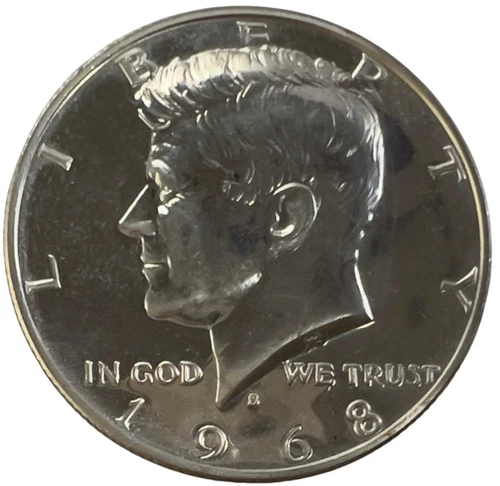 1968 S Kennedy Proof Half Dollar Coin 40% Silver Uncirculated US Coin #864