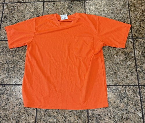 Pre Owned Men’s AYKRM Orange High Visibility Work Shirt Size Medium - Picture 3 of 4