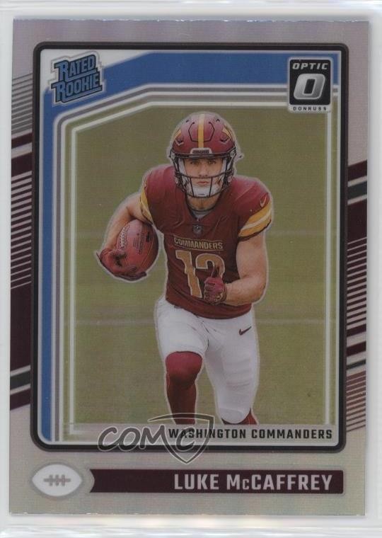 2024 Panini Donruss Optic Rated Rookie Holo Prizm Luke McCaffrey #268 1d0x