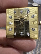 Juvenia “ EL MACHO”Gold Dial With Diamonds Automatic Movement 21 Jewels W/ Crown