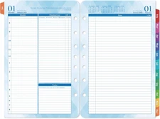 2026 Planner Refills – Jan 2026 - Dec 2026, Two Pages per Day Daily ＆ Monthly Pl