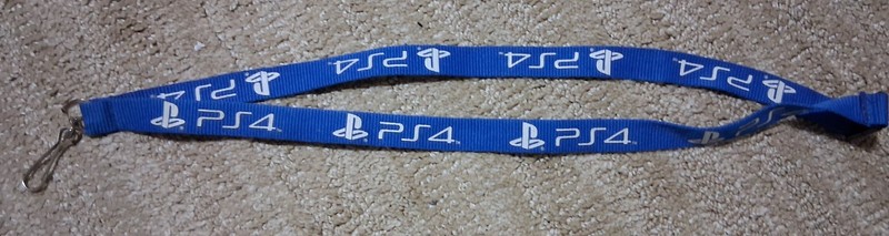 Playstation 4 PS4 Video Game Console Promo Lanyard Key Merchandise Collector